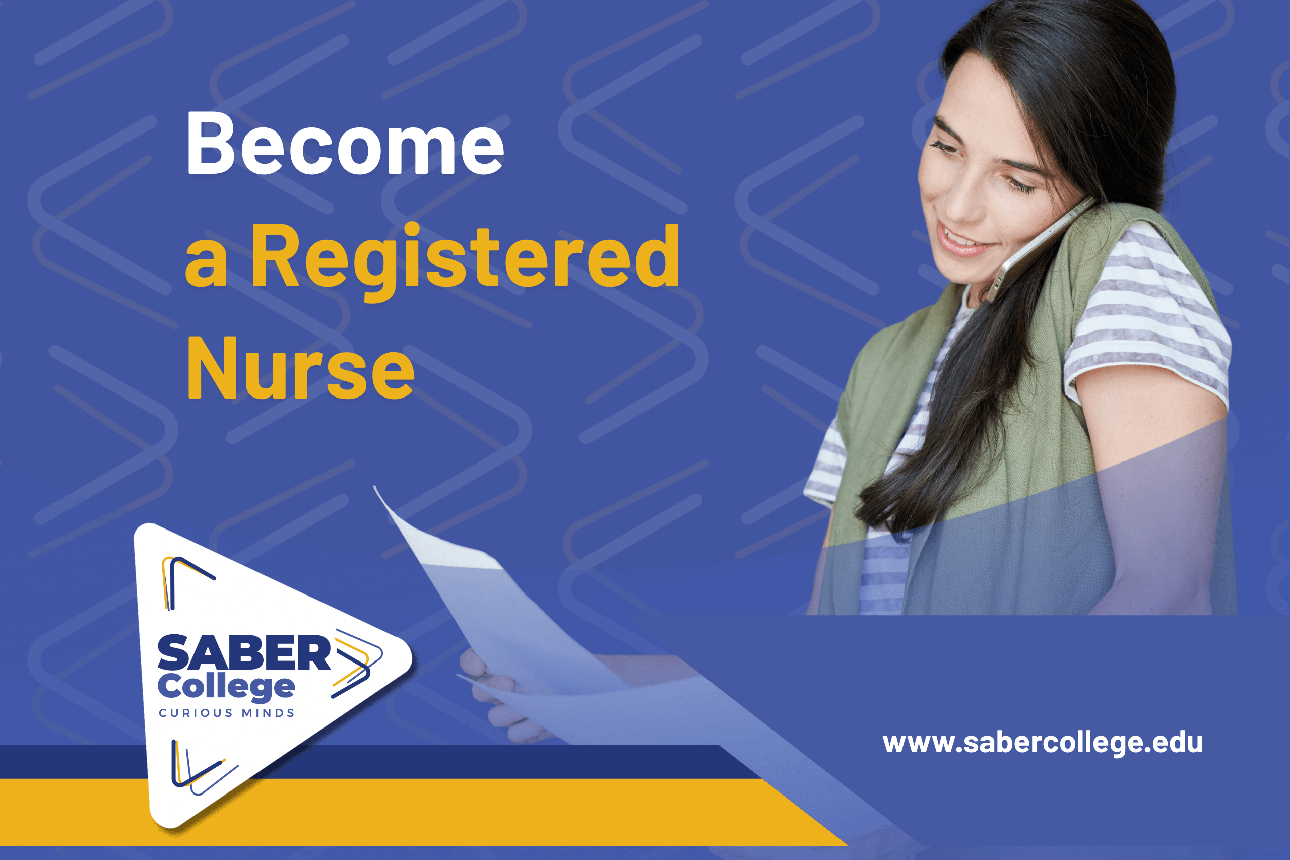 Nursing student prospect at SABER College attending a weekend class and hands-on training, representing flexible weekend nursing programs designed for working adults pursuing a nursing career.